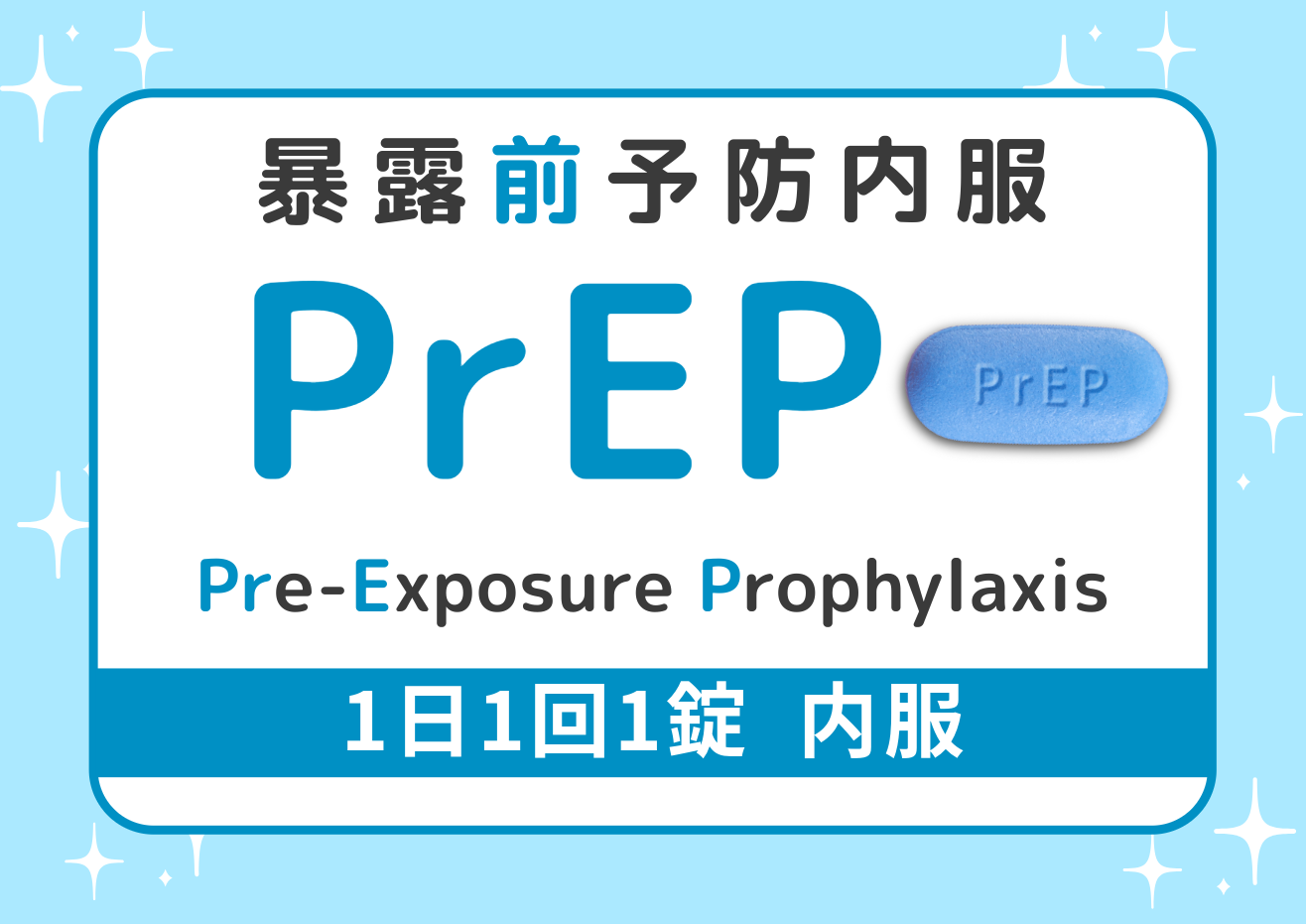PrEPの説明イメージ：予防薬のカプセルやHIV予防のコンセプトを表現したイラスト