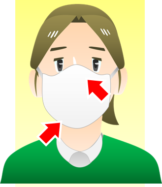 マスクを着用している人のイラスト